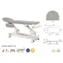 Table de massage electrique en 2 plans avec barre périphérique Ecopostural C5524