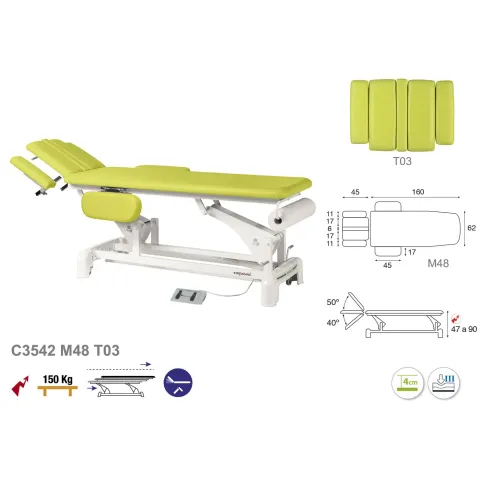 Table osteopathie electrique Ecopostural C3542