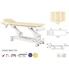 Table kinésithérapie électrique 2 plans C5543 Ecopostural Table kinésithérapie électrique 2 plans C5543 Ecopostural