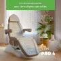 Fauteuil esthétique électrique Leo PRO 4 Comfy Base 522 Gris