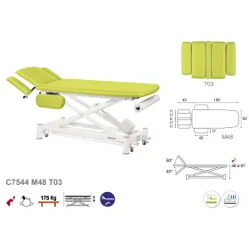 Table ostéo électrique Châssis croisé Ecopostural C7544 Table ostéo électrique Châssis croisé Ecopostural C7544