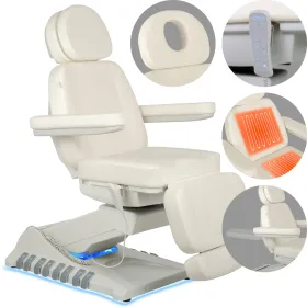 Fauteuil de beauté électrique Luxoria PRO 5 k701 blanc neige Fauteuil de beauté électrique Luxoria PRO 5