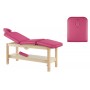 Table de massage fixe en bois