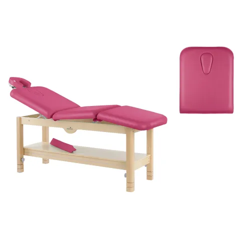 Table de massage fixe en bois