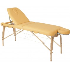 Table de massage pliante en bois avec tendeurs