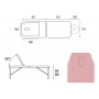 Table pliante en aluminium Ecopostural C-3416-M61