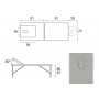 Table pliante en bois avec tendeurs Ecopostural  C-3210-M61