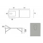Table pliante en bois C-3209-M61