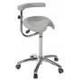 Tabouret ergonomique Derby base chromée S-5673