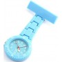 Montre infirmière PVC Bleu Ciel broche 48