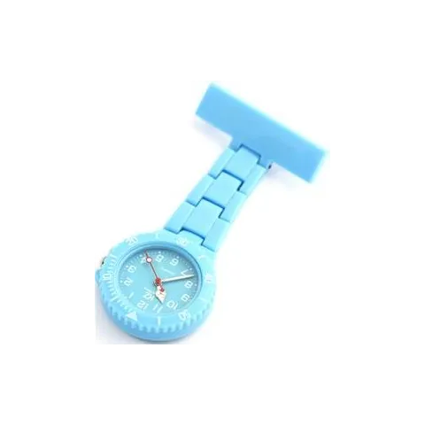 Montre infirmière PVC Bleu Ciel broche 48