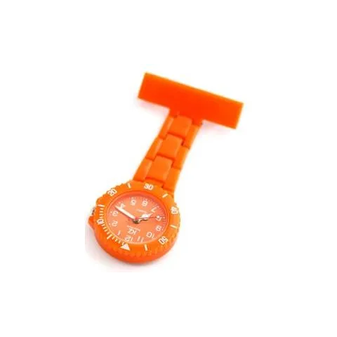 Montre infirmière PVC Rose Bonbon broche 51
