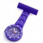 Montre infirmière PVC Violet broche 112