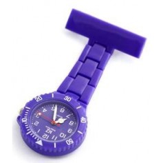 Montre infirmière PVC Violet broche 112