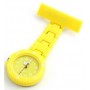  Montre infirmière PVC Jaune broche 84