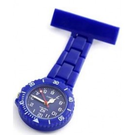 Montre infirmière PVC Bleu broche 101