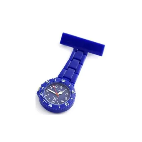 Montre infirmière PVC Bleu broche 101