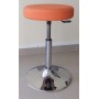 TABOURET TÉLESCOPIQUE SUR SOCLE ROND CHROMÉ