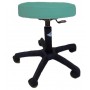 TABOURET TÉLESCOPIQUE SUR PIETEMENT PLASTIQUE NOIR + ROULETTES