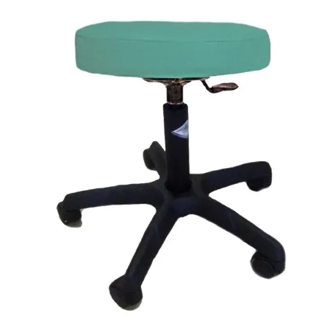 TABOURET TÉLESCOPIQUE SUR PIETEMENT PLASTIQUE NOIR + ROULETTES