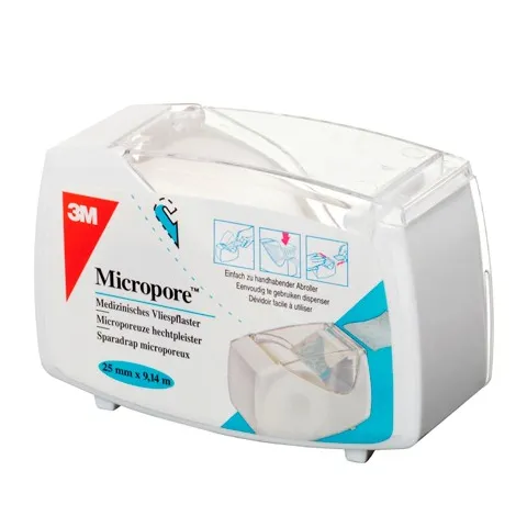 SPARADRAP MICROPORE 2,50CMX9,14M DEVIDOIR FERME