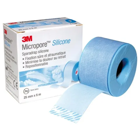 SPARADRAP MICROPORE SILICONE 2,5CMX5M