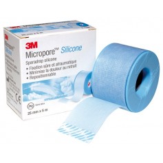 Sparadrap micropore silicone 2,5CMX5M