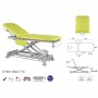 Table  de massage électrique en 2 plans avec accoudoirs et barre périphériques