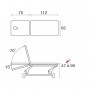 Table électrique à pédale 2 plans Ecoposotural C3553