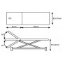 Table d'examen hydraulique en 2 plans avec dossier proclive/declive