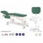 Table de massage hydraulique avec élévation par pédale Ecopostural