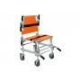 Chaise portoir Evacuation/Transfert, orange, 159 Kgs - 4 roues -ORANGE