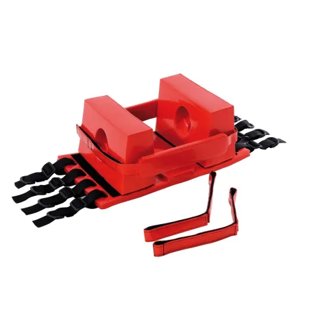 Immobilisateur de tête pour civière et plan dur, orange