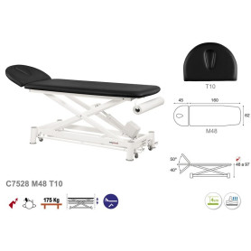 Table de massage électrique avec barre périphérique ecopostural Table de massage électrique avec barre périphérique ecopostural
