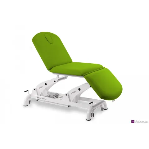 Table électrique en 3 plans avec trois moteurs pour le réglage de la hauteur, du dossier et du repose-pieds
