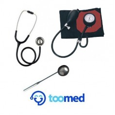 Kit de diagnostic : Stétho magister +Tensiomètre médical French type+ Marteau