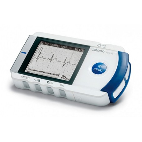 Acheter ECG Portable Portable 24 heures, détecteur de forme d'onde  cardiaque continue, dispositif de surveillance domestique avec tampons de  câble, écran couleur
