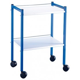 GUERIDON 2 PLATEAUX 400X600MM EPOXY BLEU