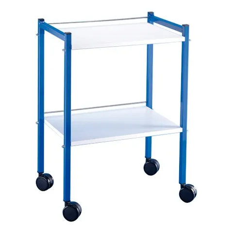 GUERIDON 2 PLATEAUX 400X600MM EPOXY BLEU