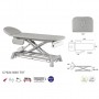 Table d'ostéopathie électrique barre périphérique C7924
