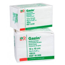 COMPRESSE GAZE NON STERILE 5X5CM 17 FILS 8 PLIS