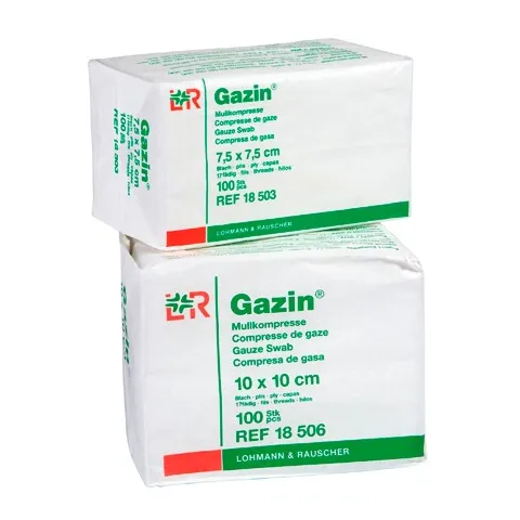 COMPRESSE GAZE NON STERILE 5X5CM 17 FILS 8 PLIS