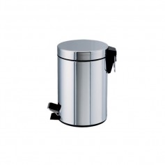 Poubelle à pédale, inox