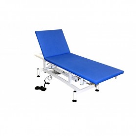 Divan d'Examen électrique CAIX avec roulettes escamotables, bleu