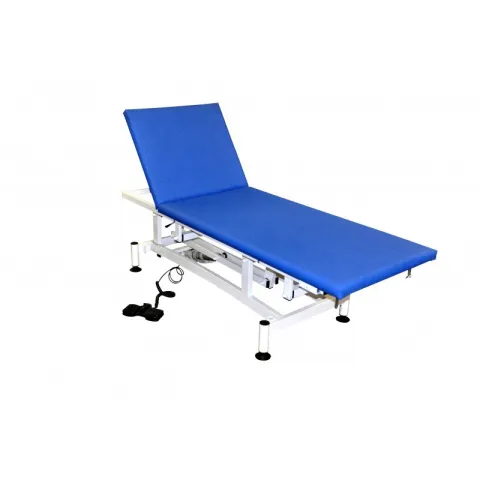 Divan d'Examen électrique CAIX avec roulettes escamotables, bleu