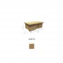 Marchepied bois naturel