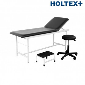 Kit Divan d'Examen, Tabouret, Marchepied à 1 marche-EPOXY-NOIR