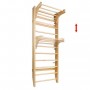 Barre de fixation murale en bois