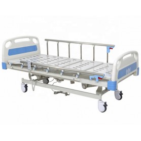 Lit hôpital électrique avec barrières