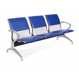 Siège d'attente sur poutre 3 chaises